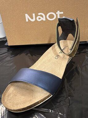 Naot Comfort Cork Wedge Ankle Strap Sandals